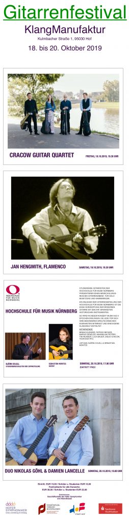 Plakat des Gitarrenfestivals
